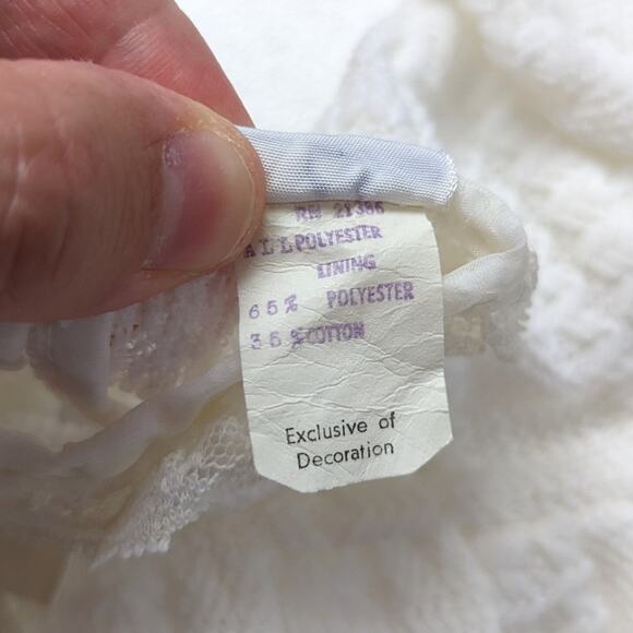 Vintage Madonna Dress Baby Girls Size 6m Sweater Ivory - Picture 5 of 5